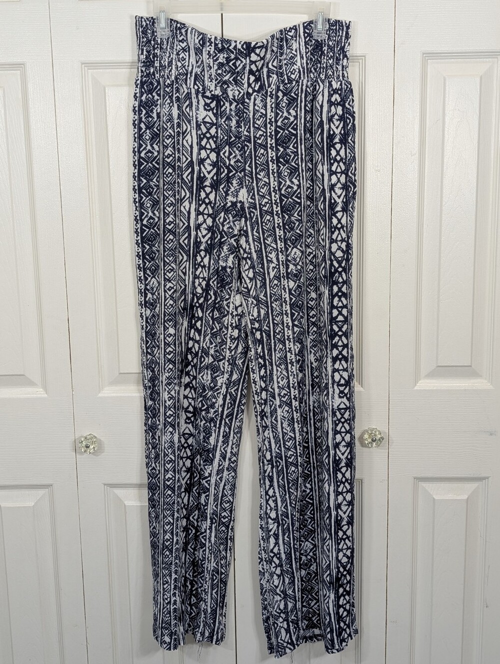 Three Dots: Rayon Pants - Navy/White - Size XL